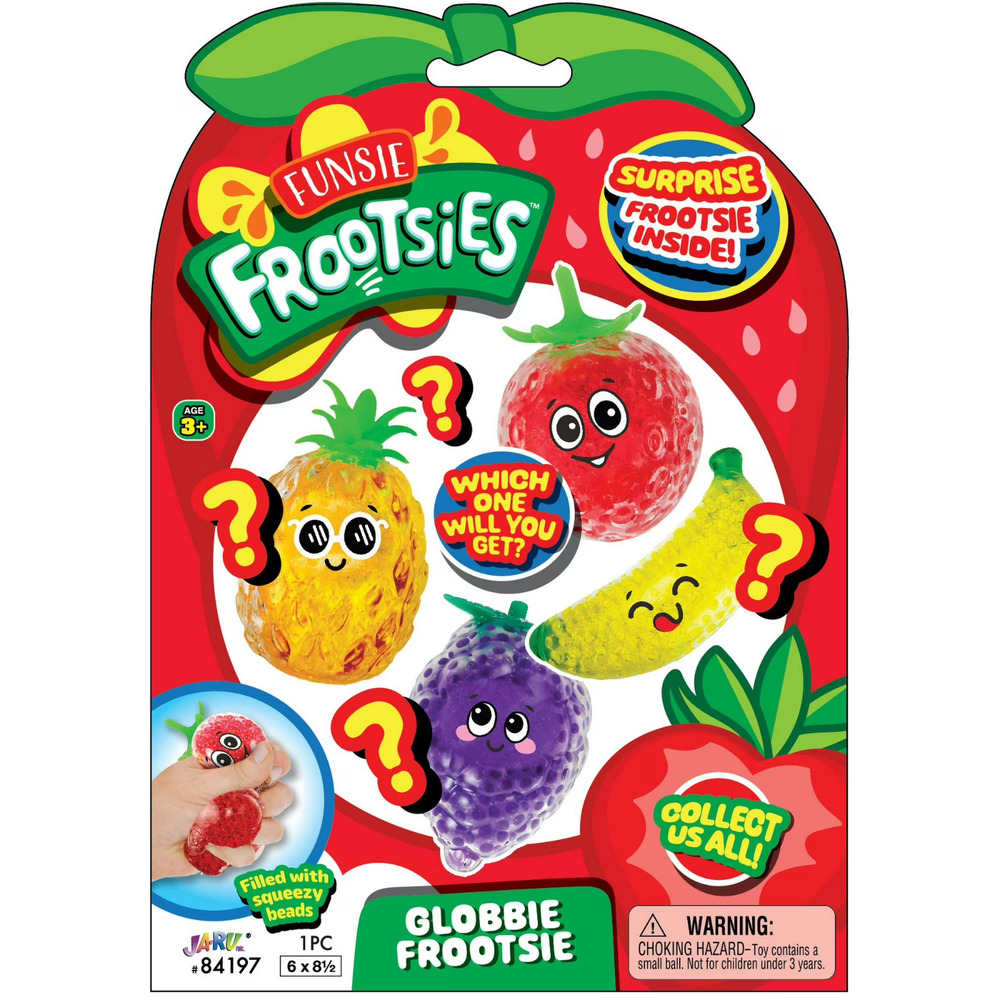 🔥Ja-Ru Squish Attachment Globby Frootsies Novelty Squeeze Fruit Toy BNWT🔥